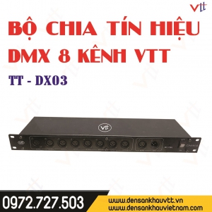 BỘ CHIA TÍN HIỆU DMX 8 KÊNH VTT TT-DX03