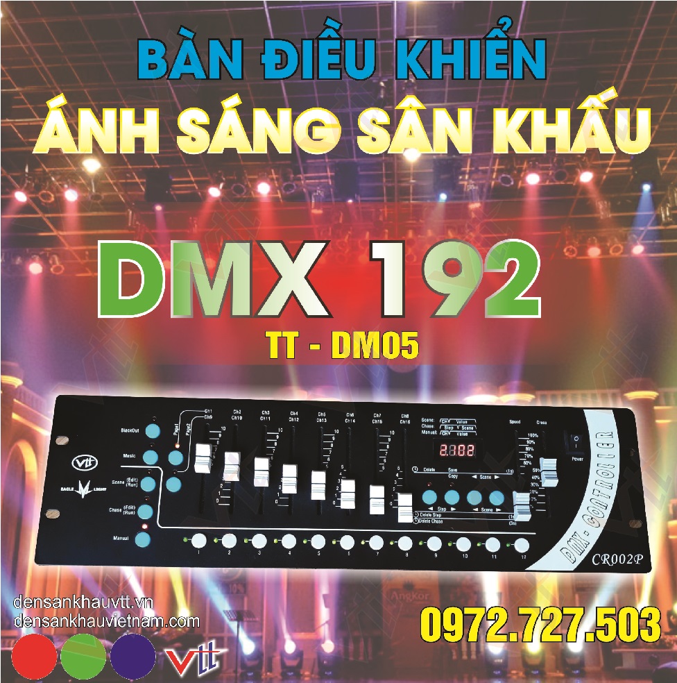 BÀN ĐIỀU KHIỂN DMX 192 (CR002P) TT-DM05