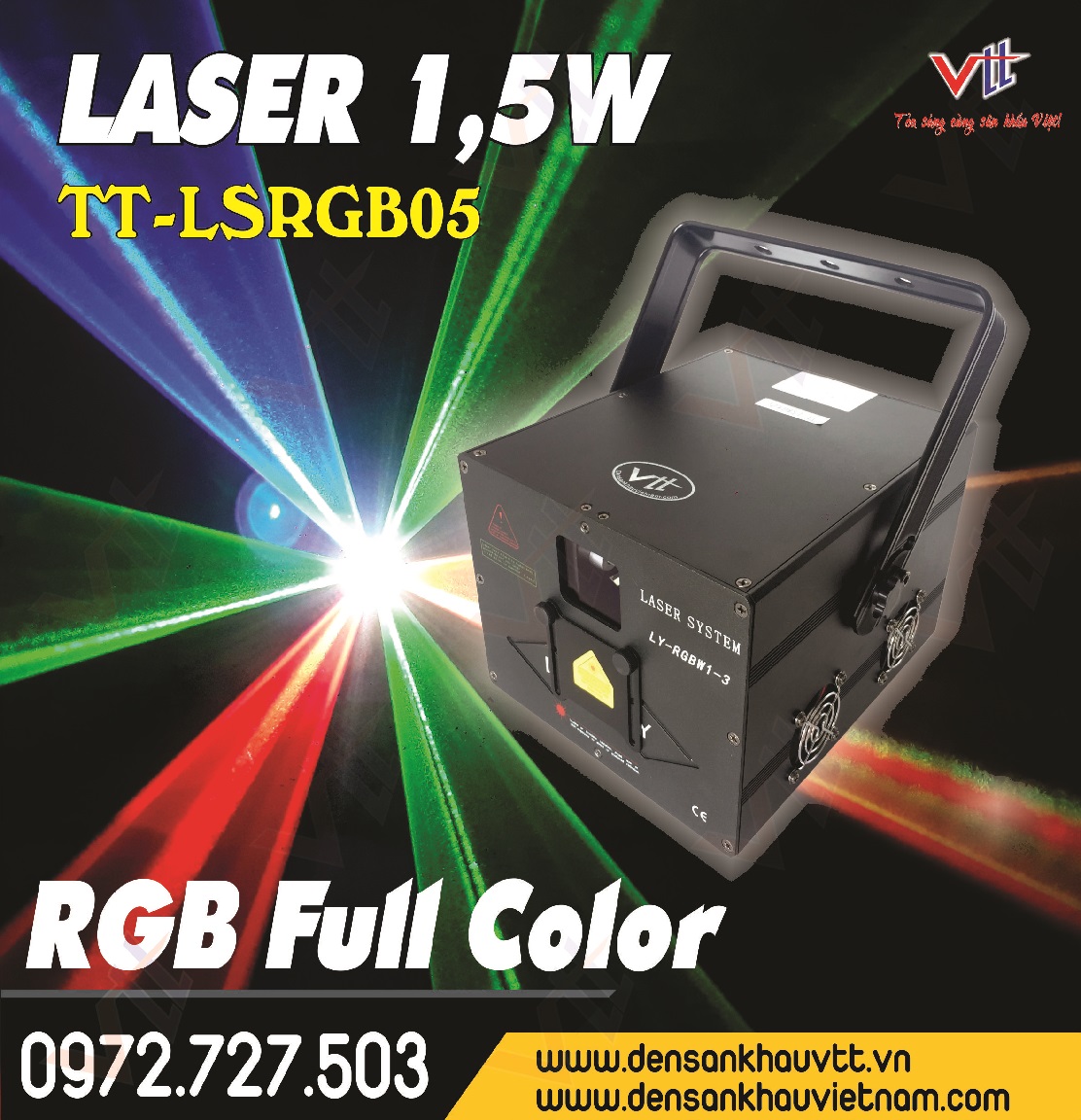 1,5W FULL COLOR LASER LIGHT TT-LSRGB05