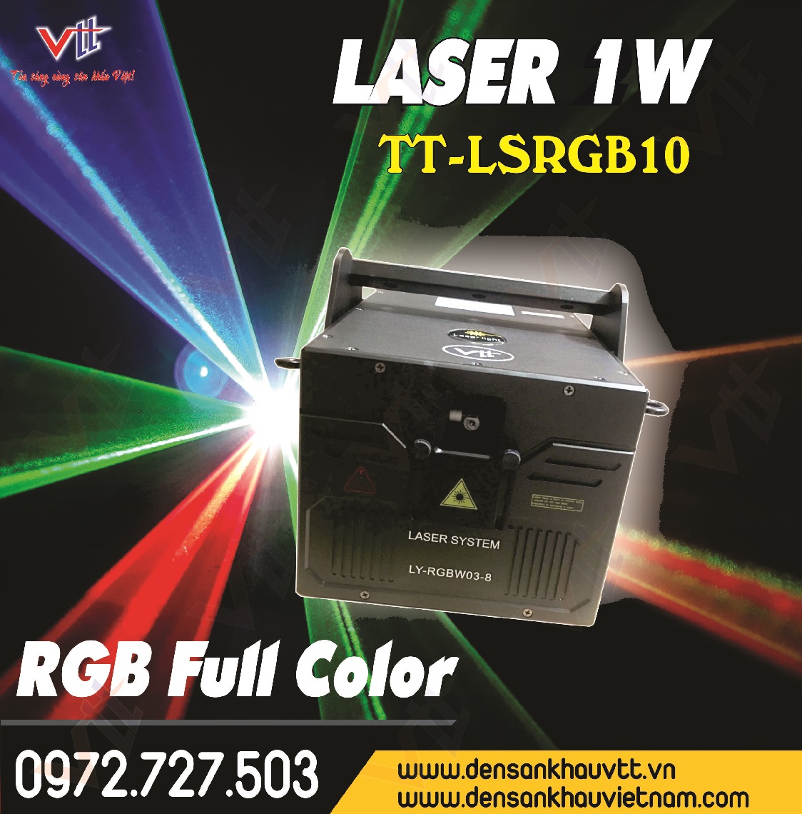 1W FULL COLOR LASER LIGHT TT-LSRGB10