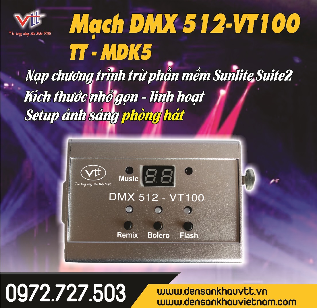 MẠCH DMX 512 - VT100 TT-MDK3