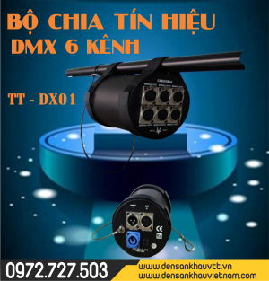 BỘ CHIA TÍN HIỆU DMX 6 KÊNH TT-DX01